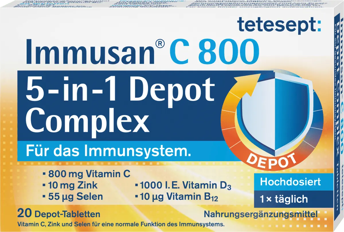 

Иммусан С Комплекс таблетки 20 штук по 25,2 г tetesept