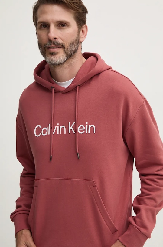 

Хлопковая толстовка Calvin Klein, фиолетовый