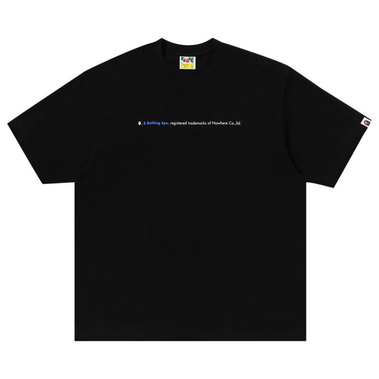 

Футболка BAPE Hightlight Logo Relaxed Fit Tee, Black