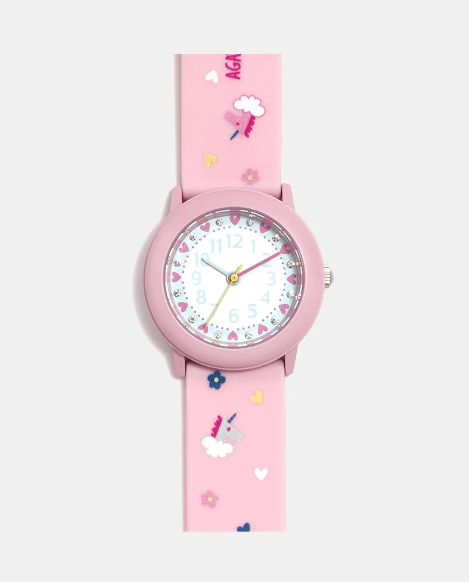 

Часы пастельных тонов Bombón AGR370 Agatha Ruiz de la Prada, розовый