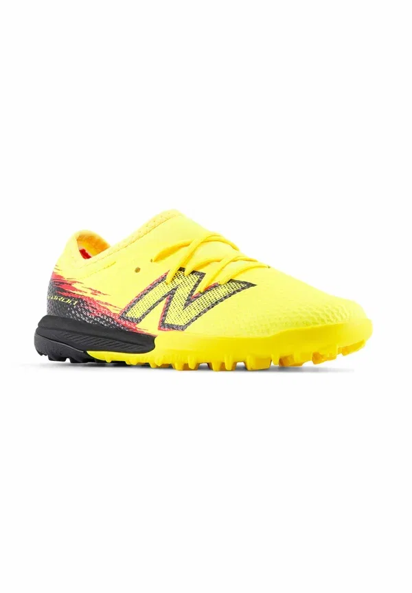 Кроссовки Furon team jnr tf v8 New Balance, ярко-желтый черный — фото 2