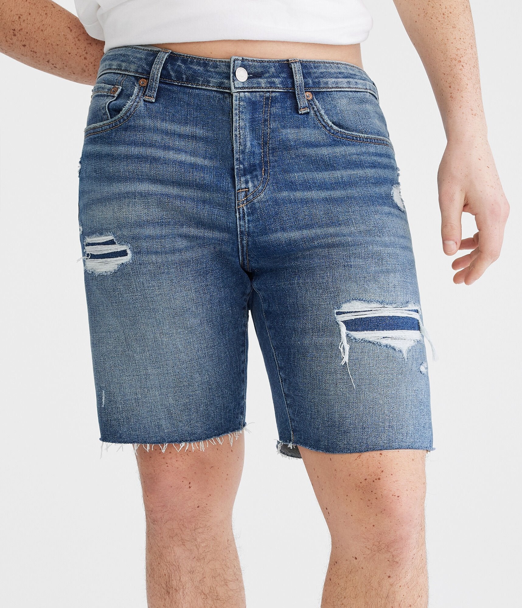 

Джинсовые шорты Aeropostale 9 дюймов, цвет medium wash