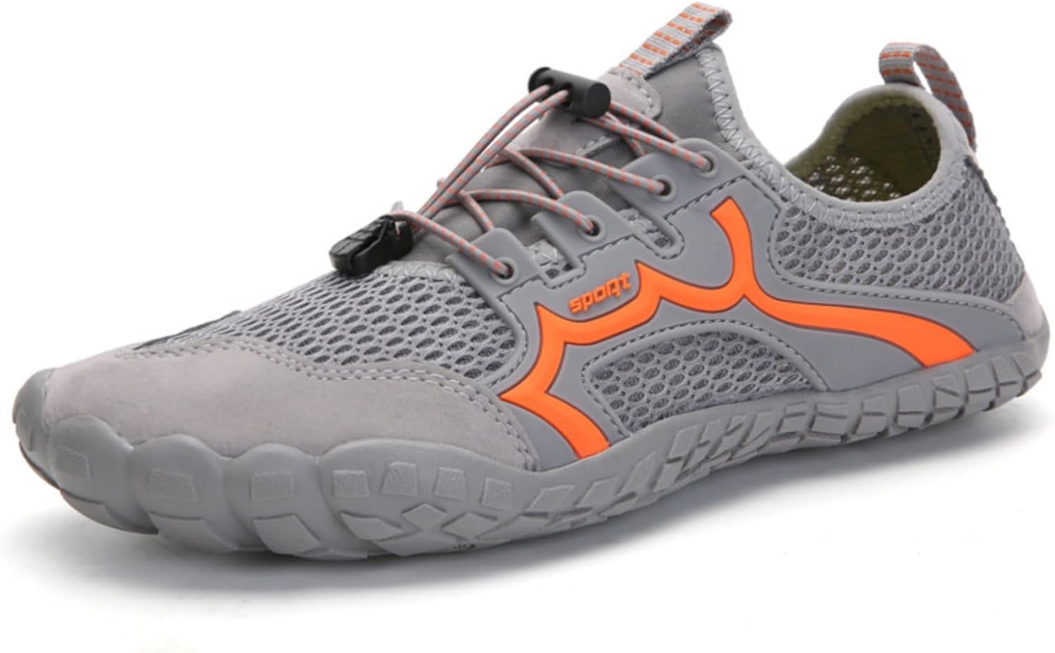 

Мужские и женские водные туфли, противоскользящие, быстросохнущие, с широкой носочной частью, акваобувь, легкие кроссовки-босоножки, обувь для плавания, походов, пляжа, бассейна, реки, активного отдыха и тренировок Jumgun, серый