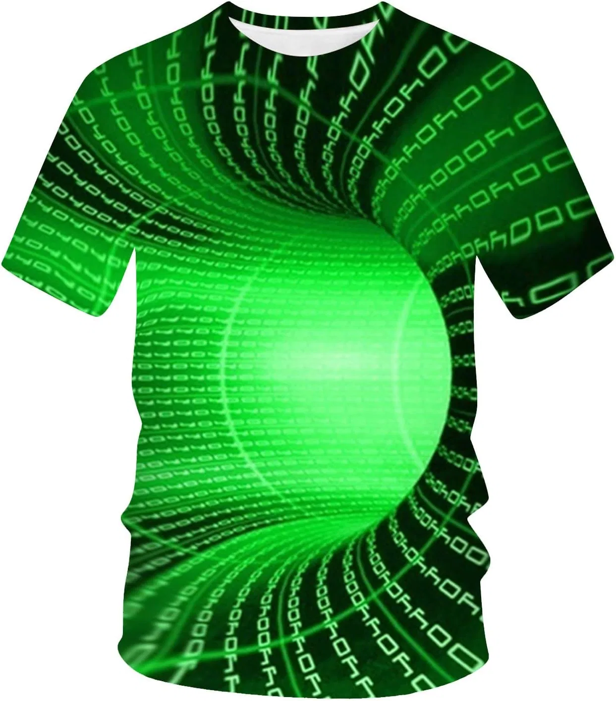 Футболка с принтом Fish Net Mesh, Generic, X-722 Lime Green — фото 3