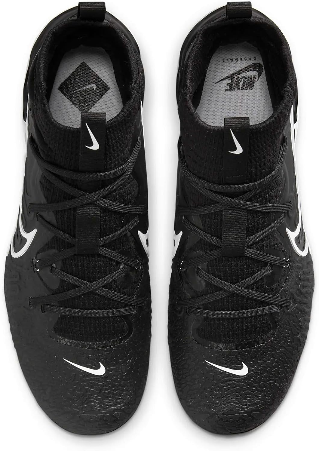 Мужские бейсбольные бутсы Nike Alpha Huarache NXT, Black/Blue Tint-Anthracite-White — фото 4