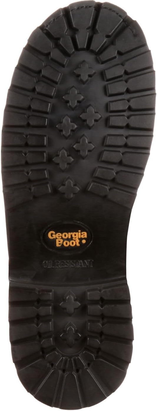 Мужские ботинки Georgia Boot Oiler с стальным носком и водонепроницаемые, коричневый — фото 2