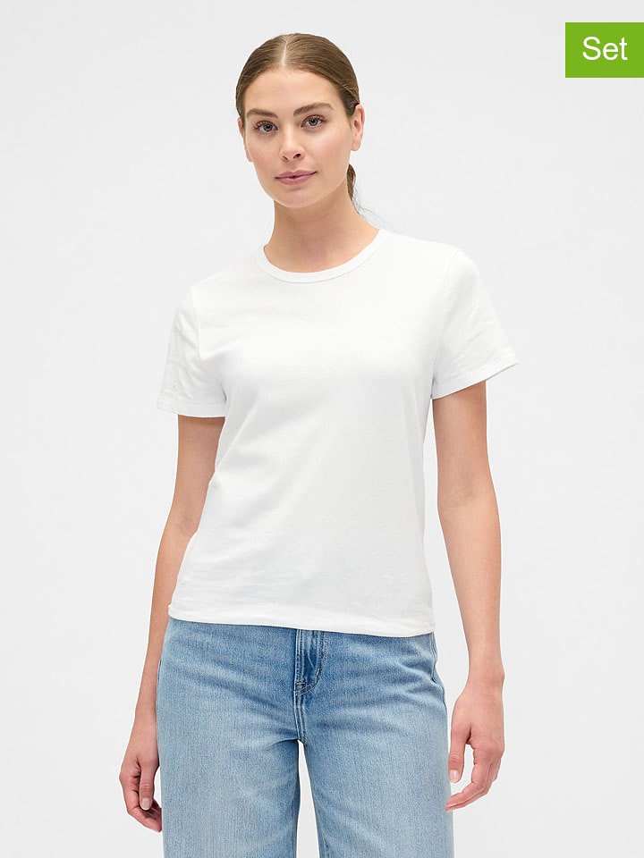 

GAP Комплект из 2 штук: белая футболка, Белый, GAP Комплект из 2 штук: белая футболка