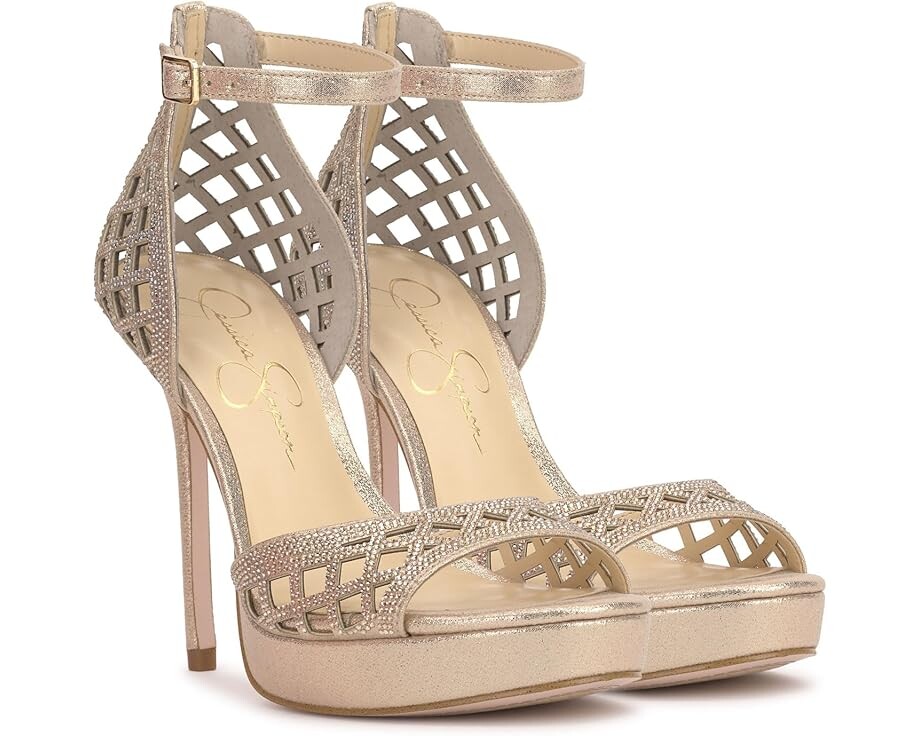 

Туфли Jessica Simpson Herora Embellished Platform Sandals, цвет Champagne