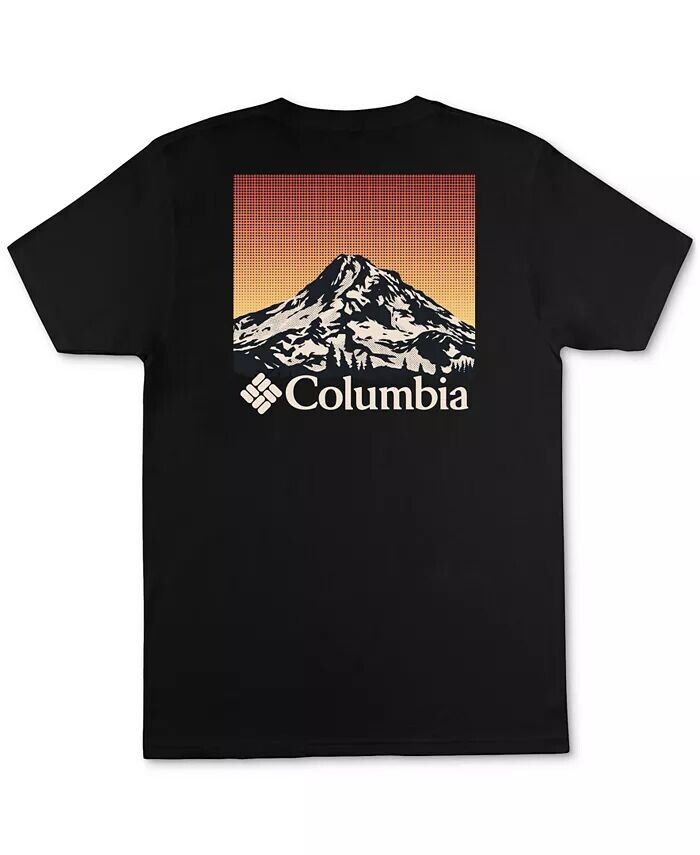 

Мужская футболка с рисунком Peak Columbia, черный