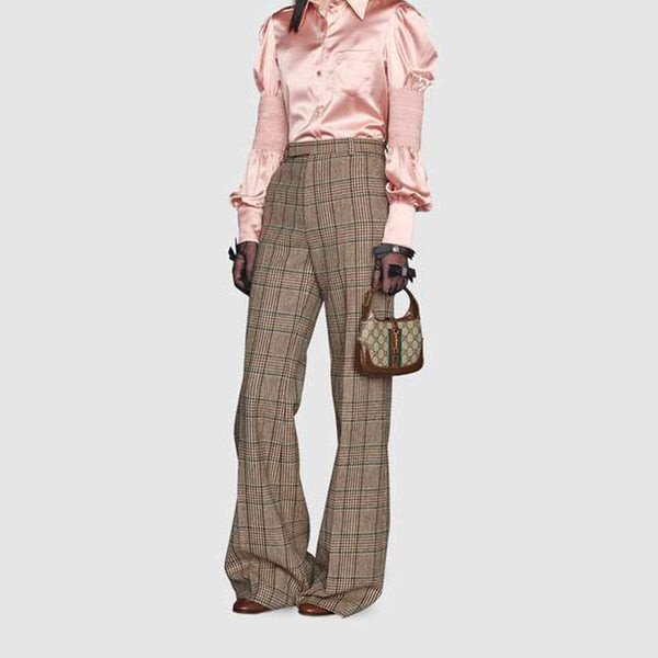 Мини-сумка Gucci Jackie 1961 из канваса с монограммой, коричневая — фото 4