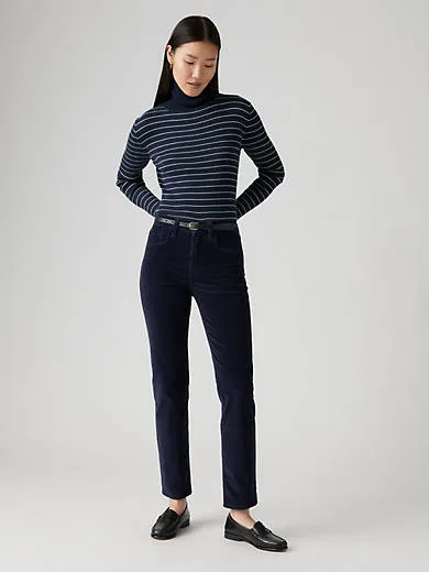 

724 прямые женские джинсы с высокой посадкой Levi's, синий