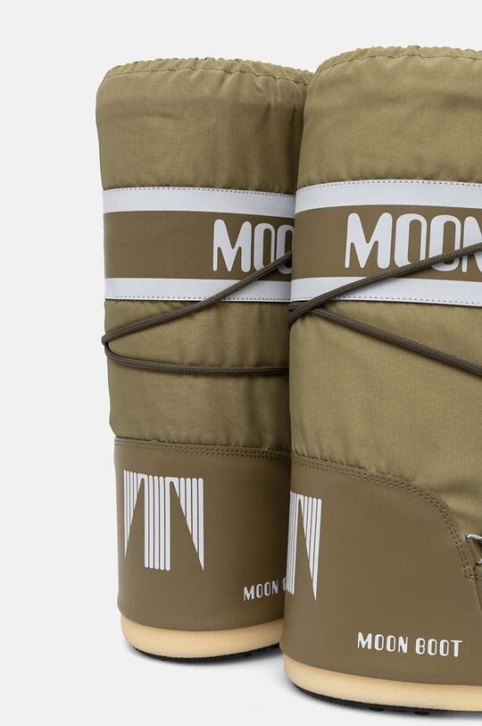 Зимние ботинки Moon Boot ICON NYLON высокие на платформе, зеленый — фото 3