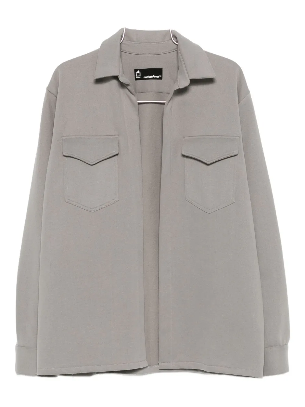 

Рубашка с накладным карманом с клапаном Notrainproof, серый