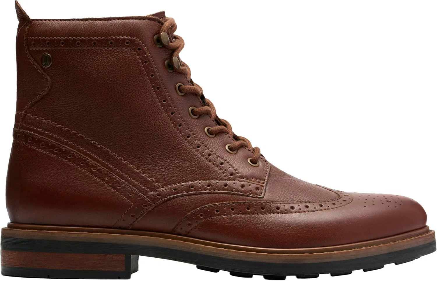 Мужские модные ботинки Newford на шнуровке Clarks Premium, Mid Tan Lea