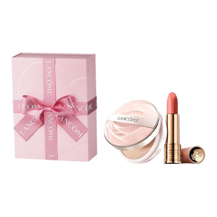 

LANKOU It's My Air Cushion, маленький круглый кулон помада бокс лимитированная серия наборов для макияжа легко растушевывается 14g+3.4g LANCOME