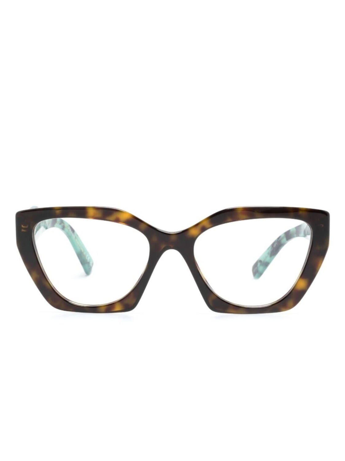 

Prada Eyewear очки PR 09YV в квадратной оправе, зеленый