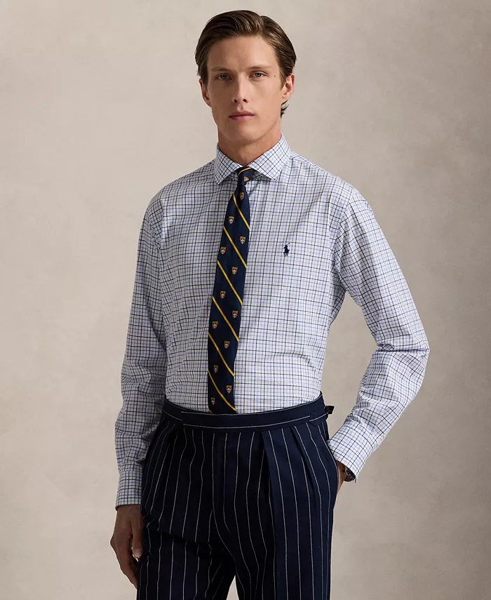 

Мужская облегающая рубашка из стрейч-поплина Polo Ralph Lauren, мультиколор