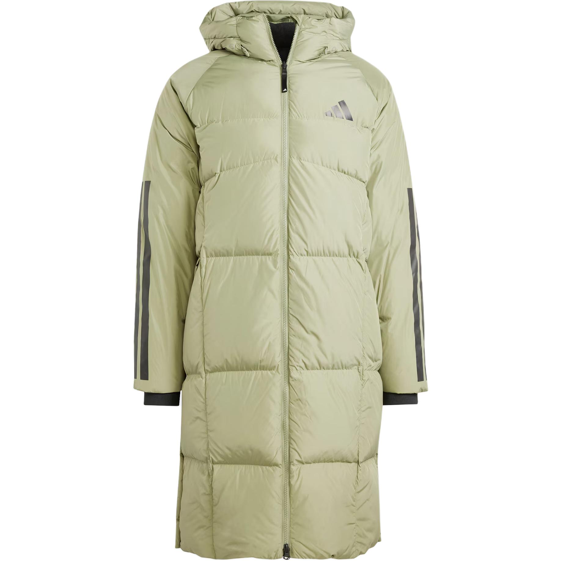 Adidas Куртка 3 Stripes Down мужская Tent Green — фото 3