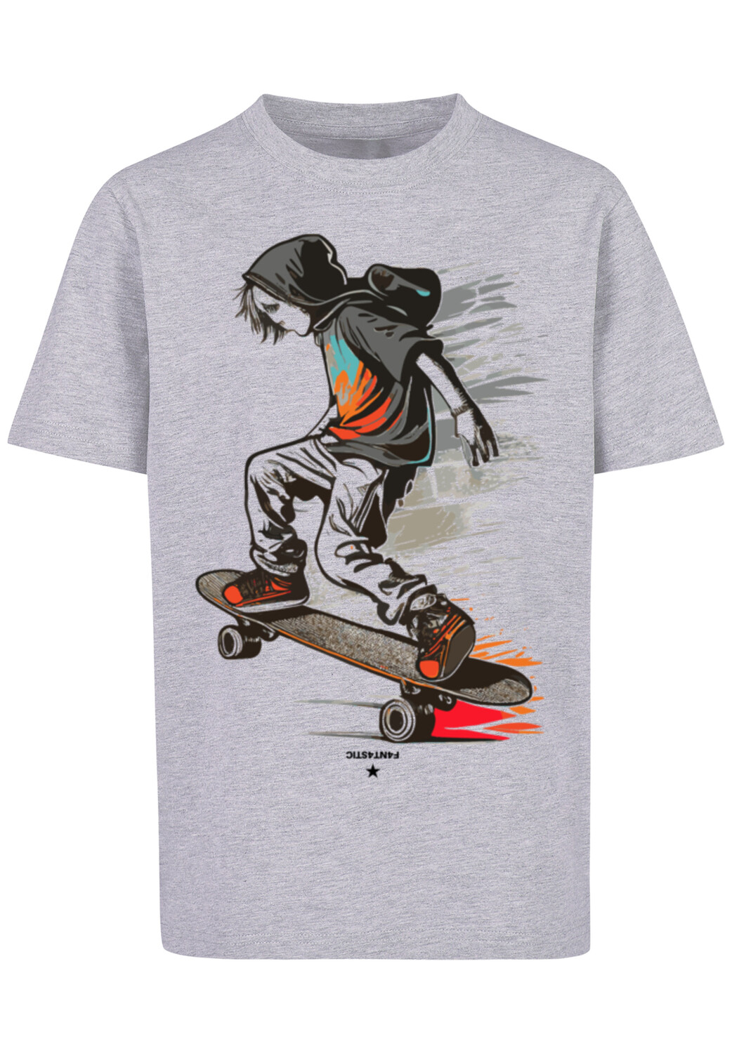 

Футболка F4NT4STIC Skateboarder, цвет grau meliert