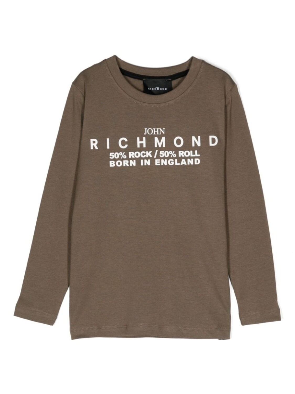 

John Richmond Junior футболка с логотипом и лентой, зеленый