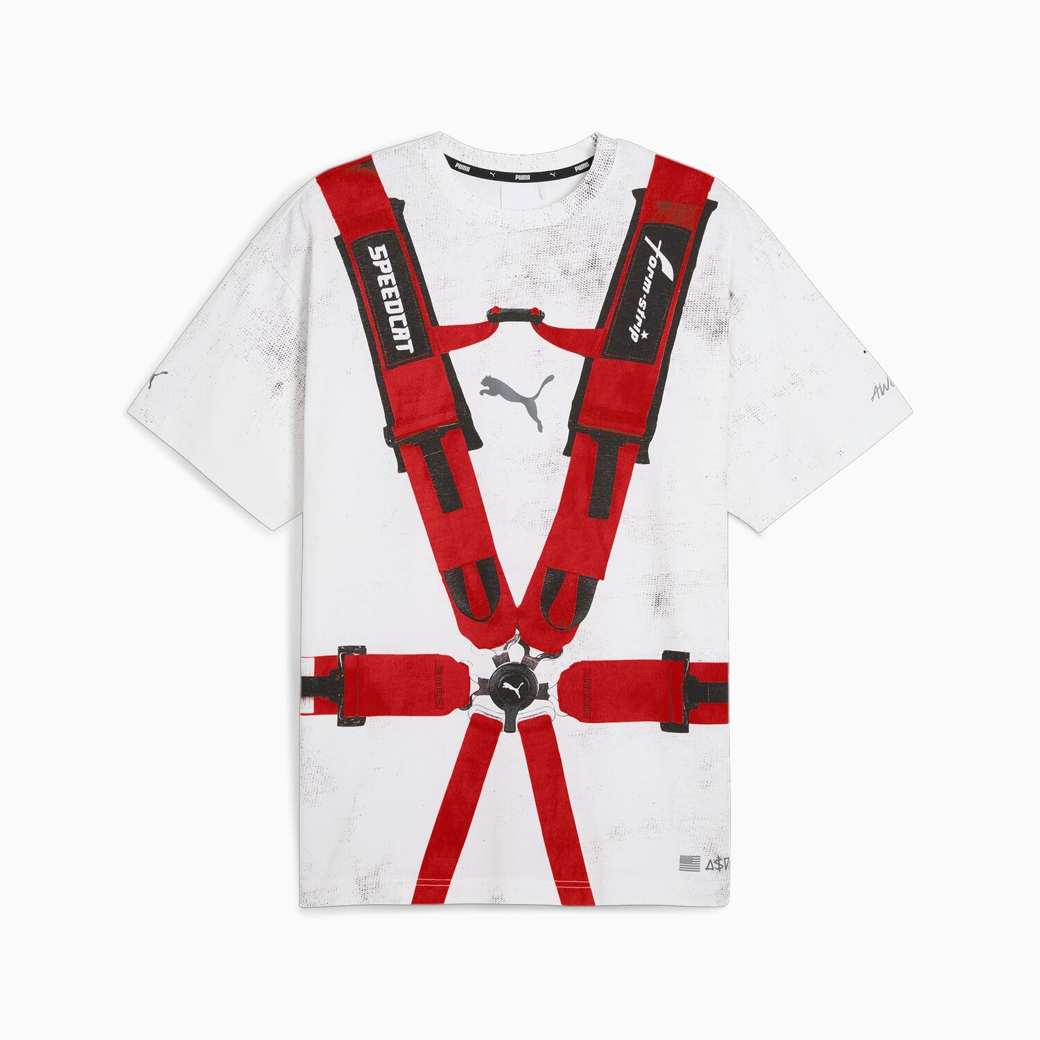 

Футболка с логотипом модели A$AP ROCKY для мужчин, белая Puma, белый