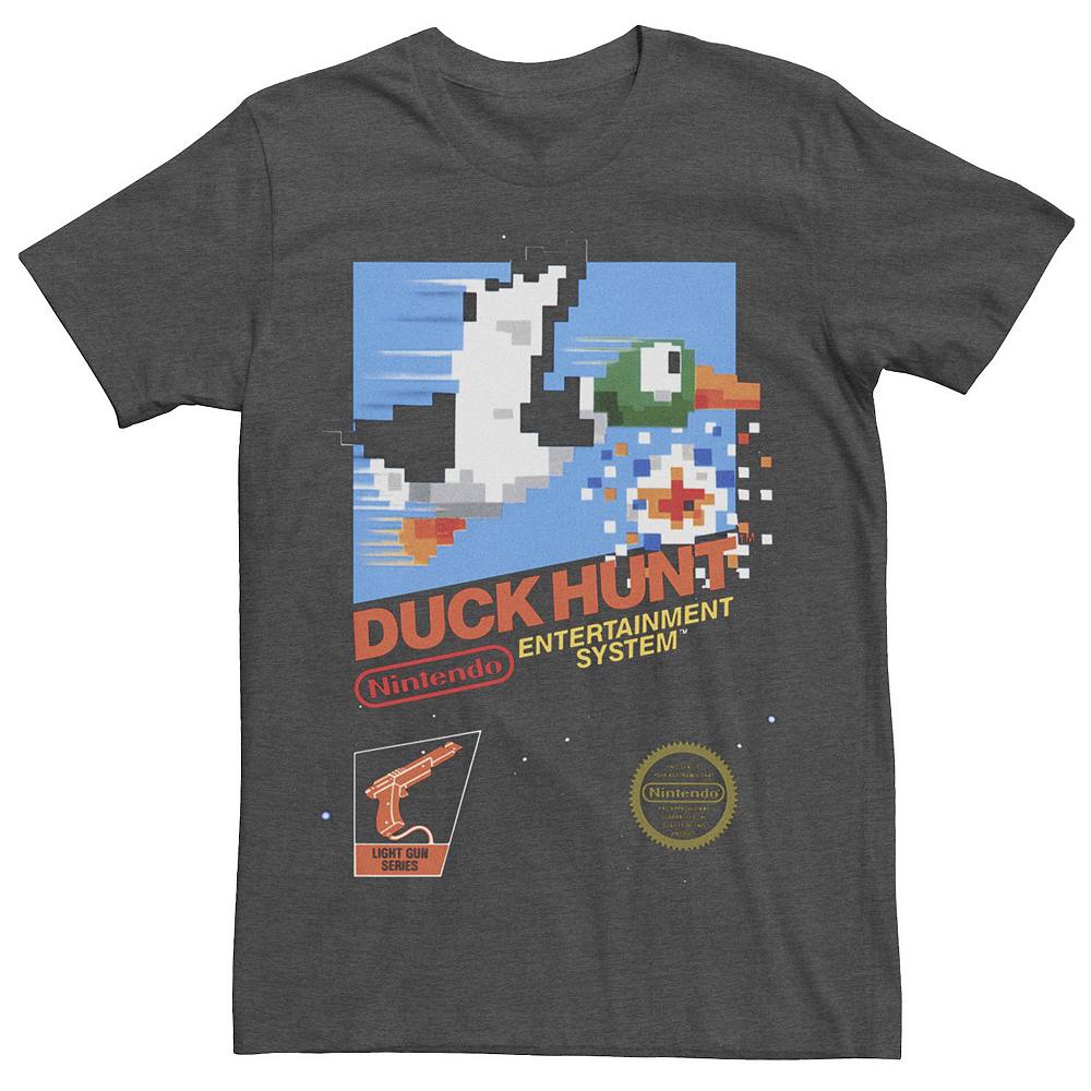 

Винтажная футболка Big & Tall Nintendo NES Duck Hunt в стиле ретро Licensed Character, цвет Charcoal Heather