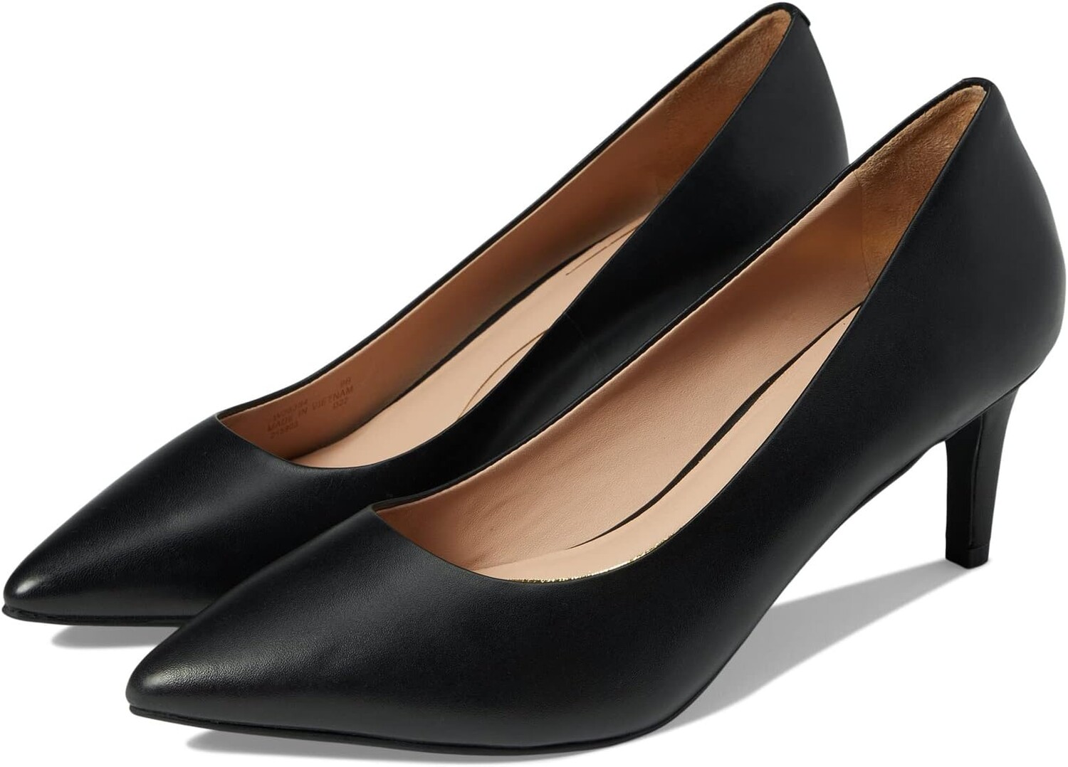 Туфли Cole Haan Vandam Pump 65 mm, цвет Black Waterproof Leather
