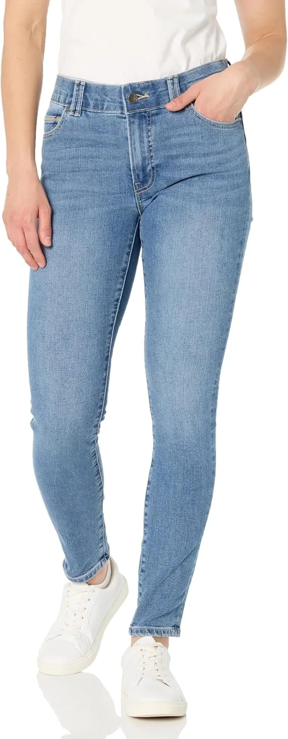 

Nautica Women's High Rise Skinny Mid Rise Jeans