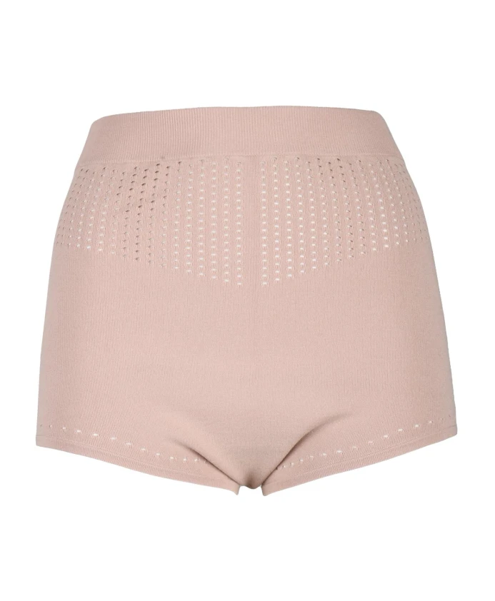 

Вязаные шорты с высоким эластичным поясом Max Mara, розовый