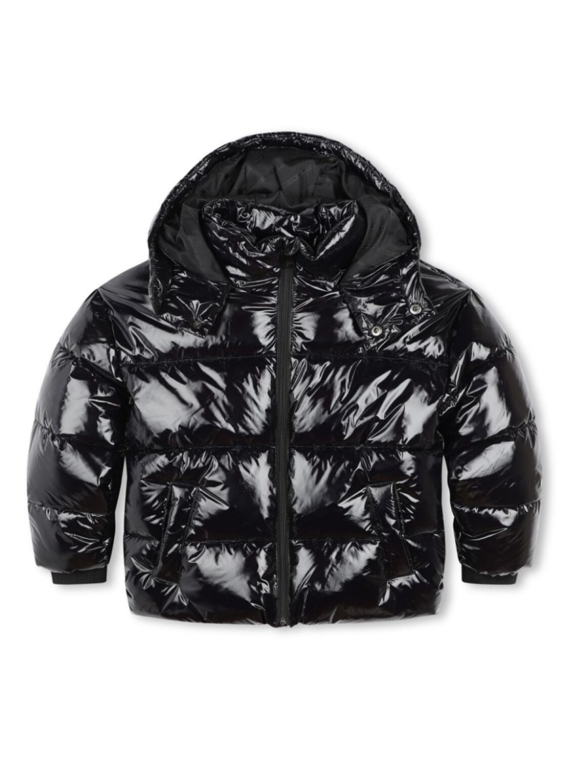 

Karl Lagerfeld Kids пуховик с логотипом, черный