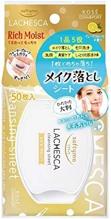 Средство для снятия макияжа Softymo — Салфетки для снятия макияжа Lachesca Water Cleansing Sheet Rich Moist
