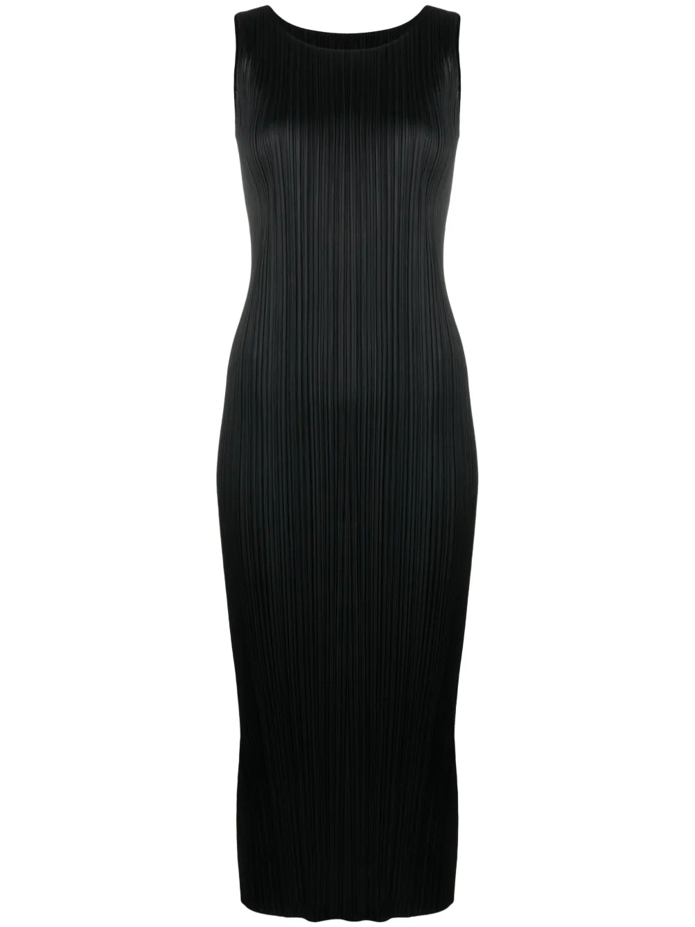 

Плиссированное платье без рукавов Pleats Please Issey Miyake, черный