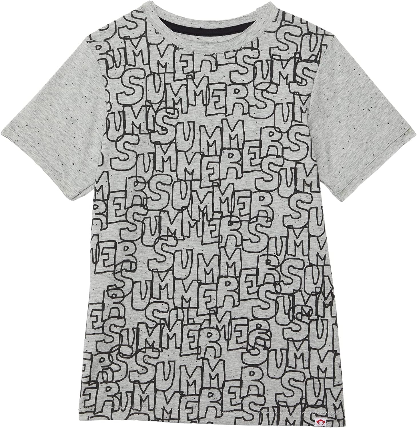 

Футболка Appaman Summer Graphic Short Sleeve T-Shirt, цвет Speckled Grey Heather