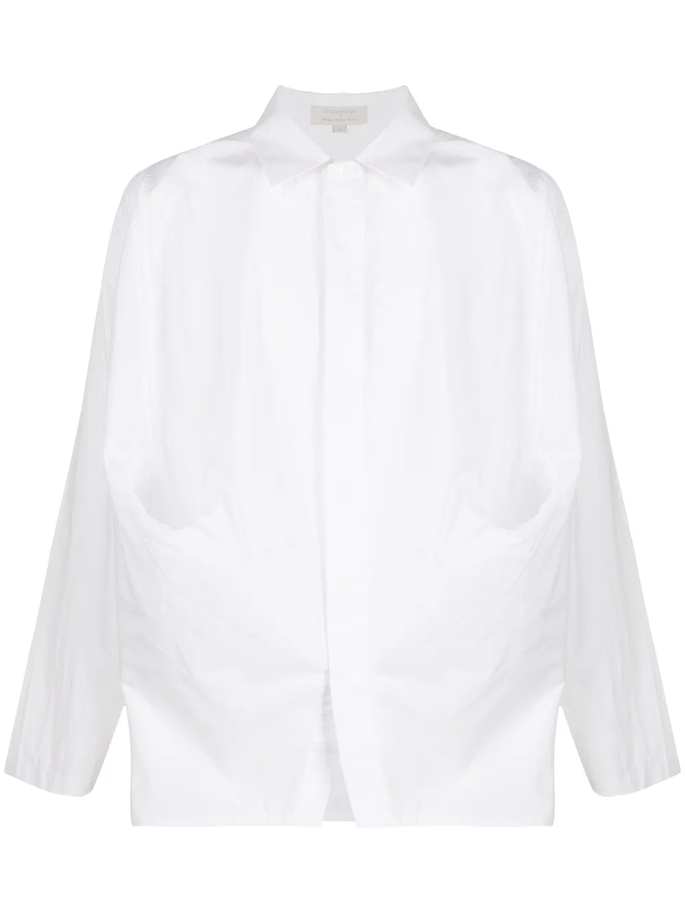 

Рубашка с жатым эффектом и карманами Rajesh Pratap Singh, белый