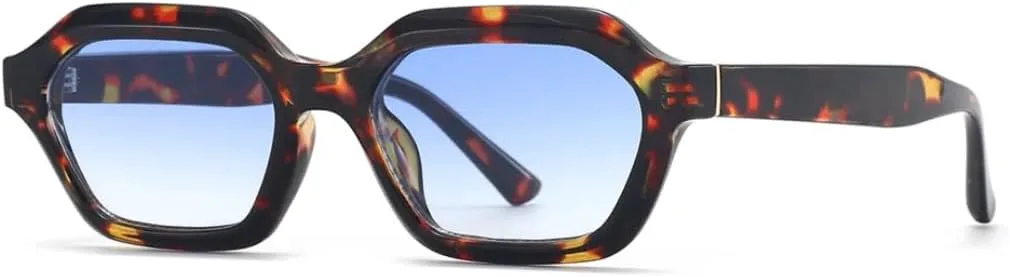 

Ретро-модные панк-солнцезащитные очки для женщин и мужчин, классические, с защитой от УФ-излучения UV400, для активного отдыха на природе VFDHN, Tortoise Blue