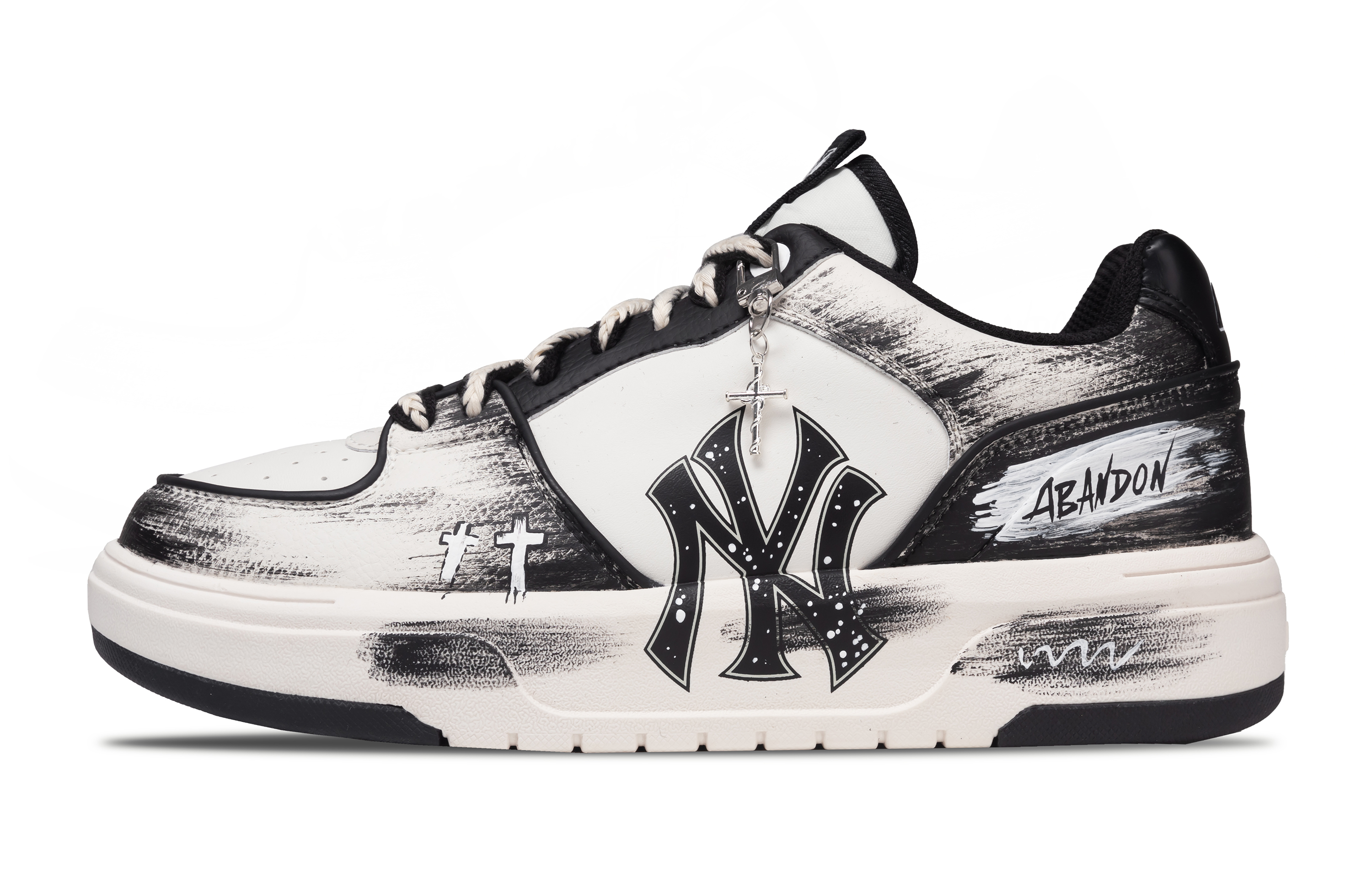 

Толстые кроссовки для скейтбординга с устойчивостью к истиранию, увеличивающие рост, низкие, унисекс MLB, черный