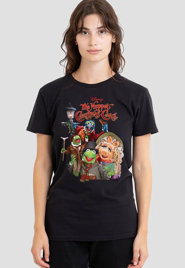 

Футболка с принтом плаката «рождественская песня маппетов» Disney, Black, Черный, Футболка с принтом плаката «рождественская песня маппетов» Disney, Black
