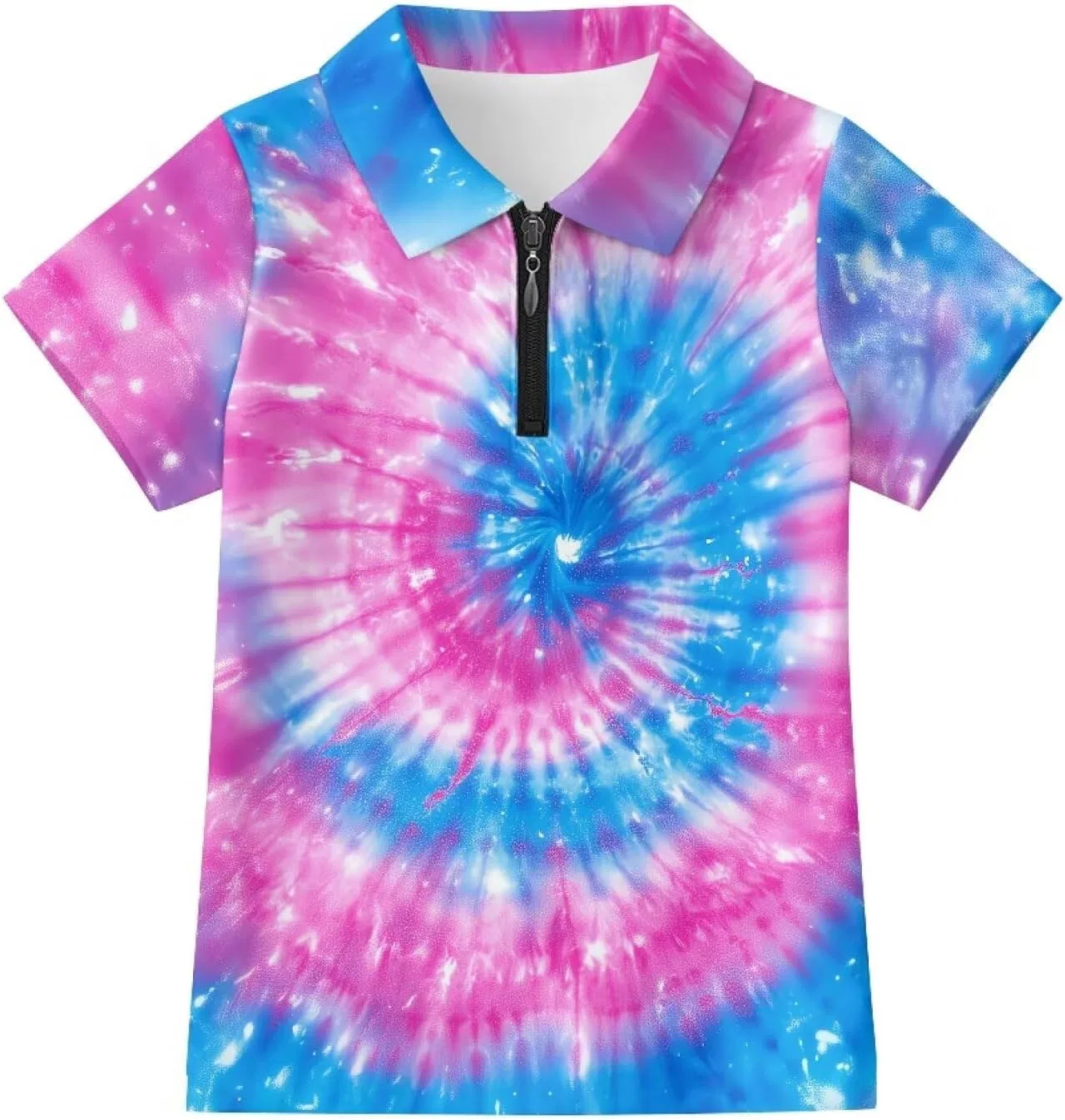 Детская футболка поло для гольфа Frymappies, Tie Dye — фото 4