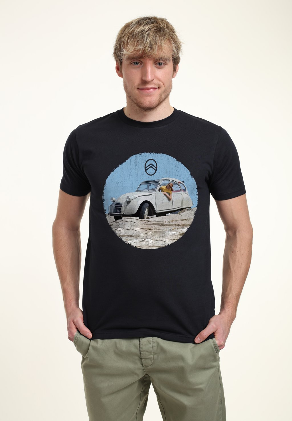 

Футболка с принтом CITROEN VINTAGE PHOTO Henry Tiger, темно-синий