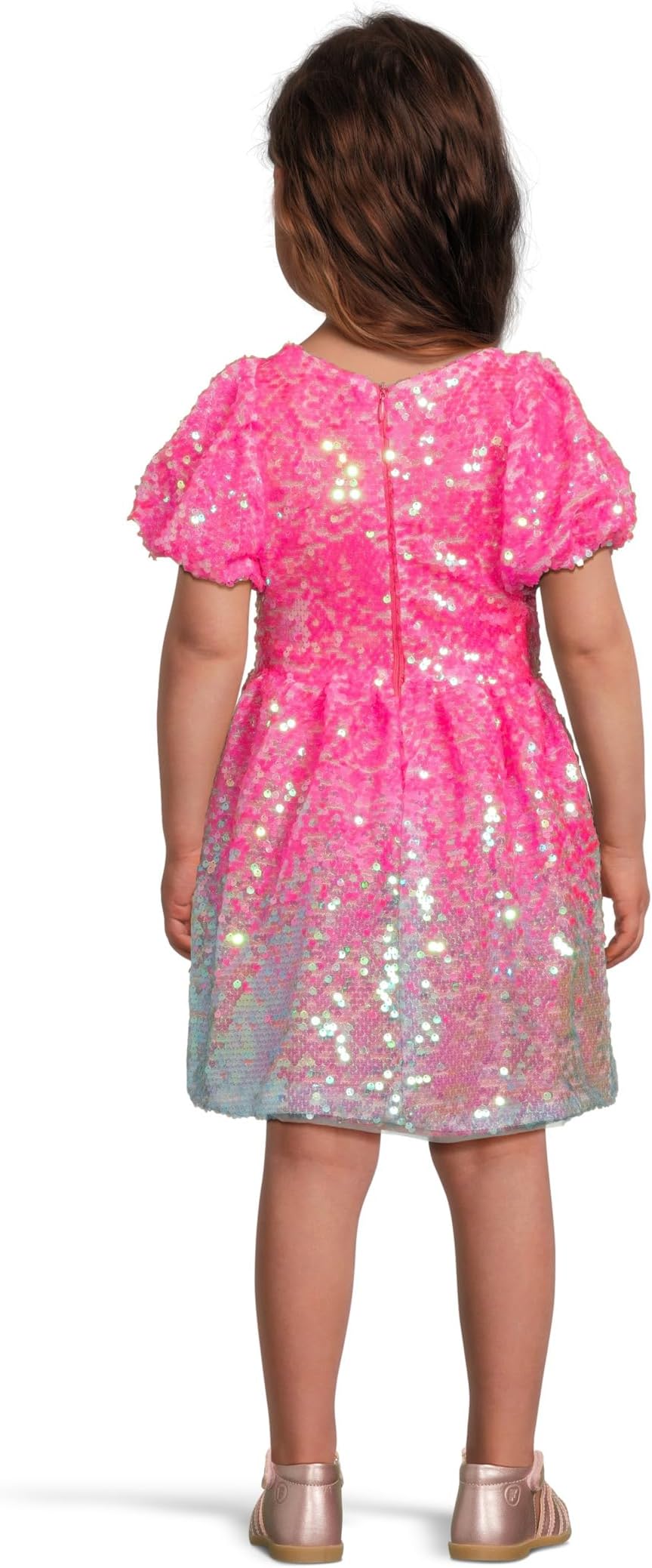 Платье Lola and The Boys Bubble Gum Shimmer Sequin Dress, розовый — фото 2