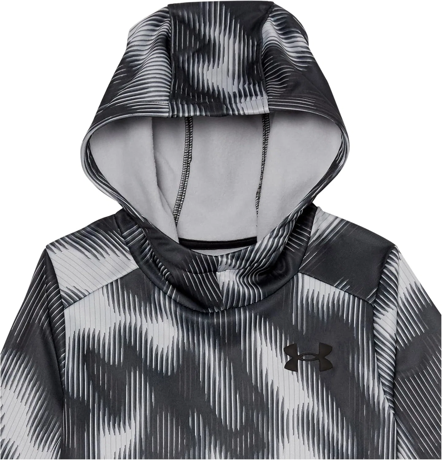 Детская флисовая толстовка Under Armour с принтом Under Armour, (001) Black//Black — фото 2
