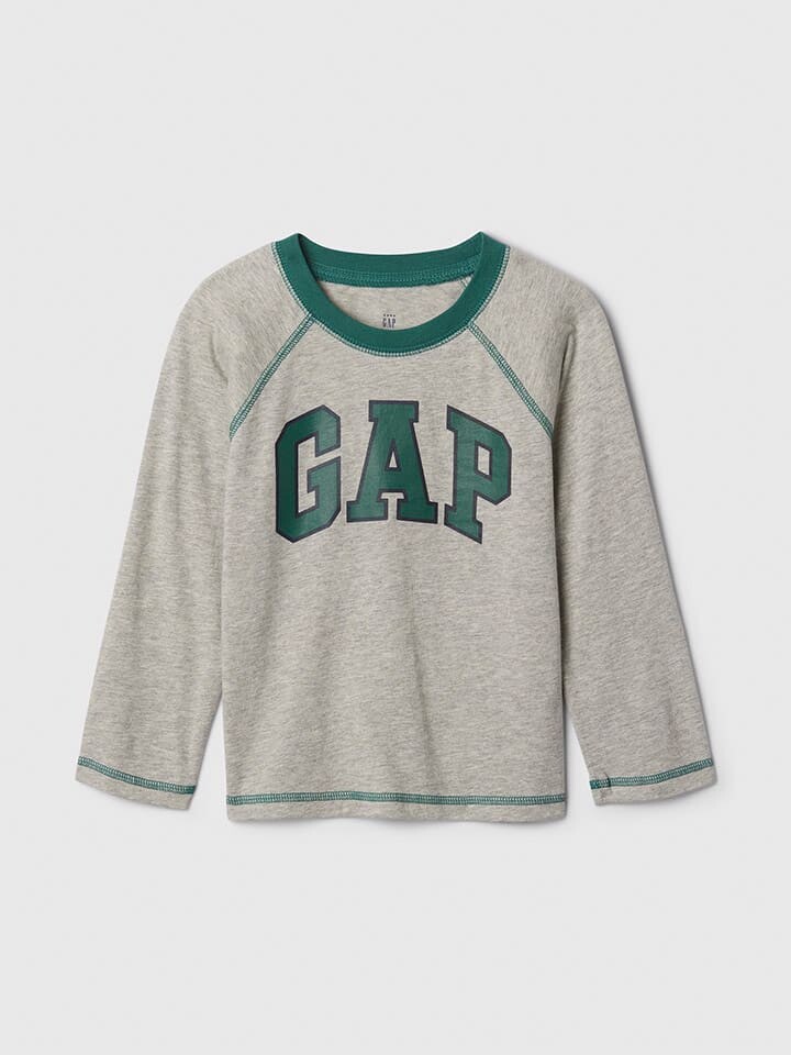 

Лонгслив GAP Longsleeve, цвет Grau/Grün