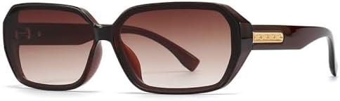 

Солнцезащитные очки в квадратной оправе 2027 года для женщин, ретро-градиентные солнцезащитные очки для мужчин, увеличенного размера, с защитой от УФ-излучения UV400 MTZJH, Tea Tea