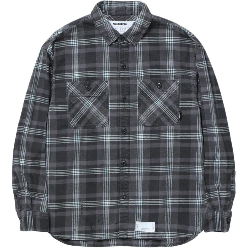 

Рубашка savage tartan в клетку NEIGHBORHOOD, серый