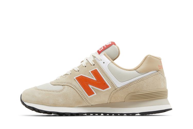 Кроссовки New Balance 574 'Chicken Bone Orange', кремовый — фото 4