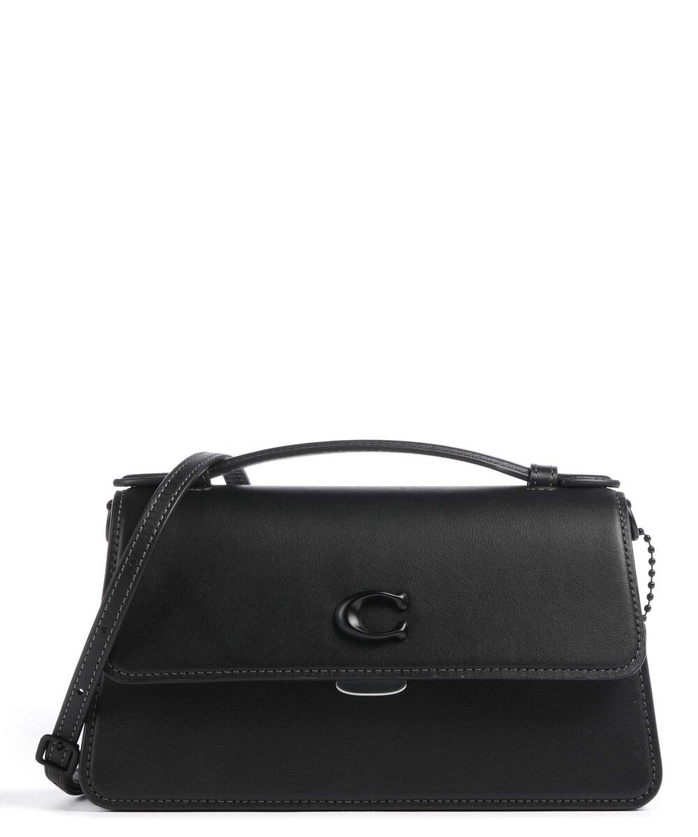 

Сумка через плечо Juno из мелкозернистой кожи Coach, черный