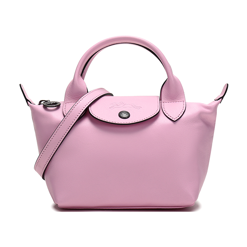 

LONGCHAMP Сумка Le Pliage Cuir из овчины в форме пельменя Женская миниатюрная розовая