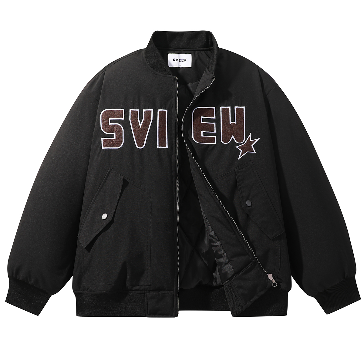 

S.view Пилотская куртка унисекс, Black[Padded and Thickened]