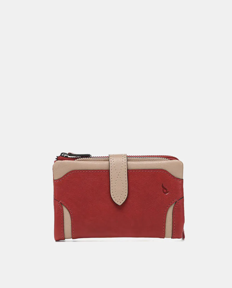 

Кошелек Medium Oceans Diary в красной коже Abbacino, красный