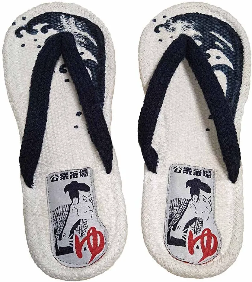 

Тапочки Ikemura Shokai из хлопка для мужчин, универсальный размер (примерно 25,0-27,0 см), синие (Сэнто, мужская баня) 695965 GENDAI HYAKKA